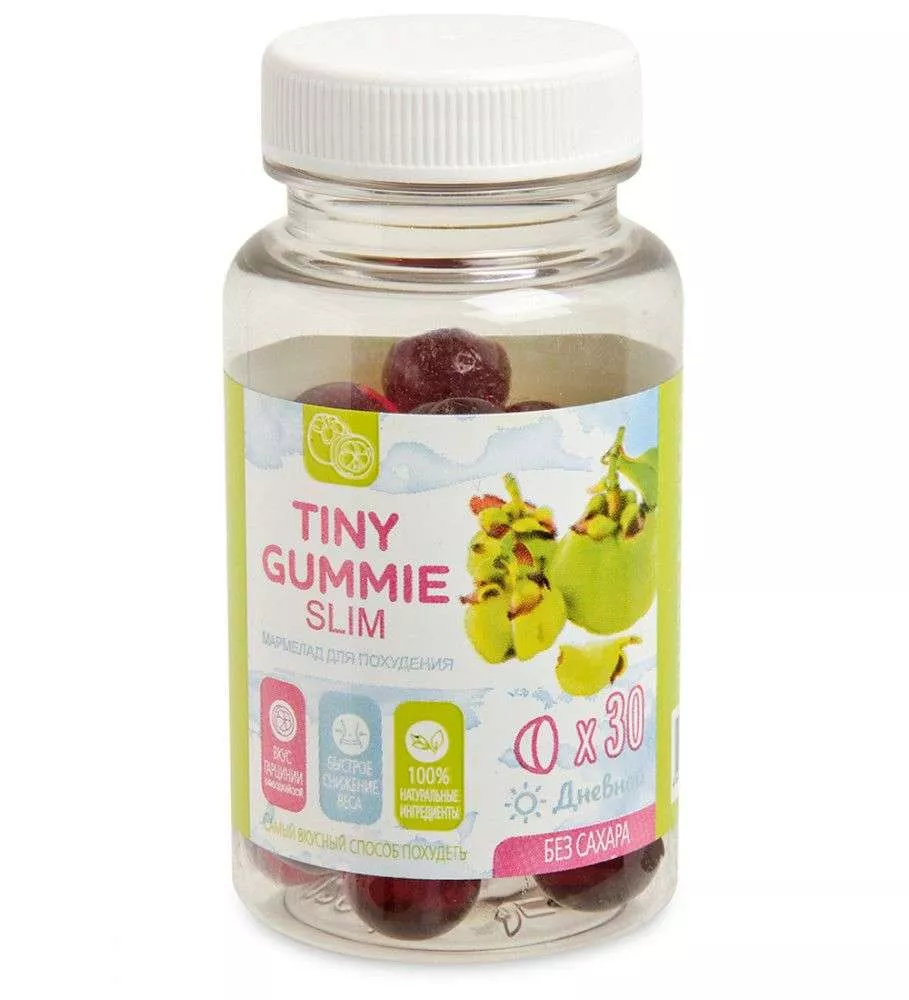 Tiny Gummie Slim мармелад для похудения дневной, 30 шт