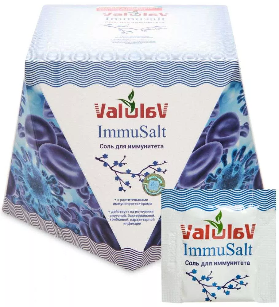 ValulaV ImmuSalt соль для иммунитета, 50 саше-пакетов по 3 г