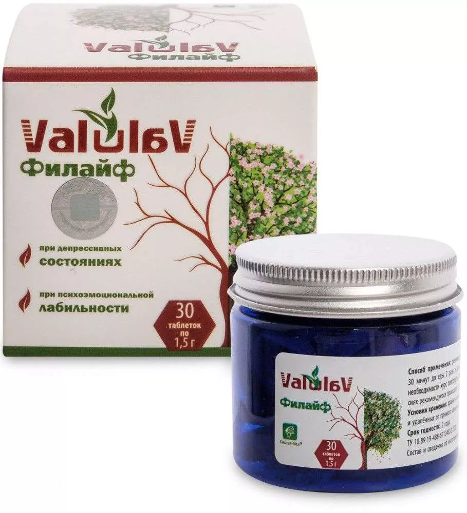 ValulaV Филайф комплекс при депрессивных состояниях, №30