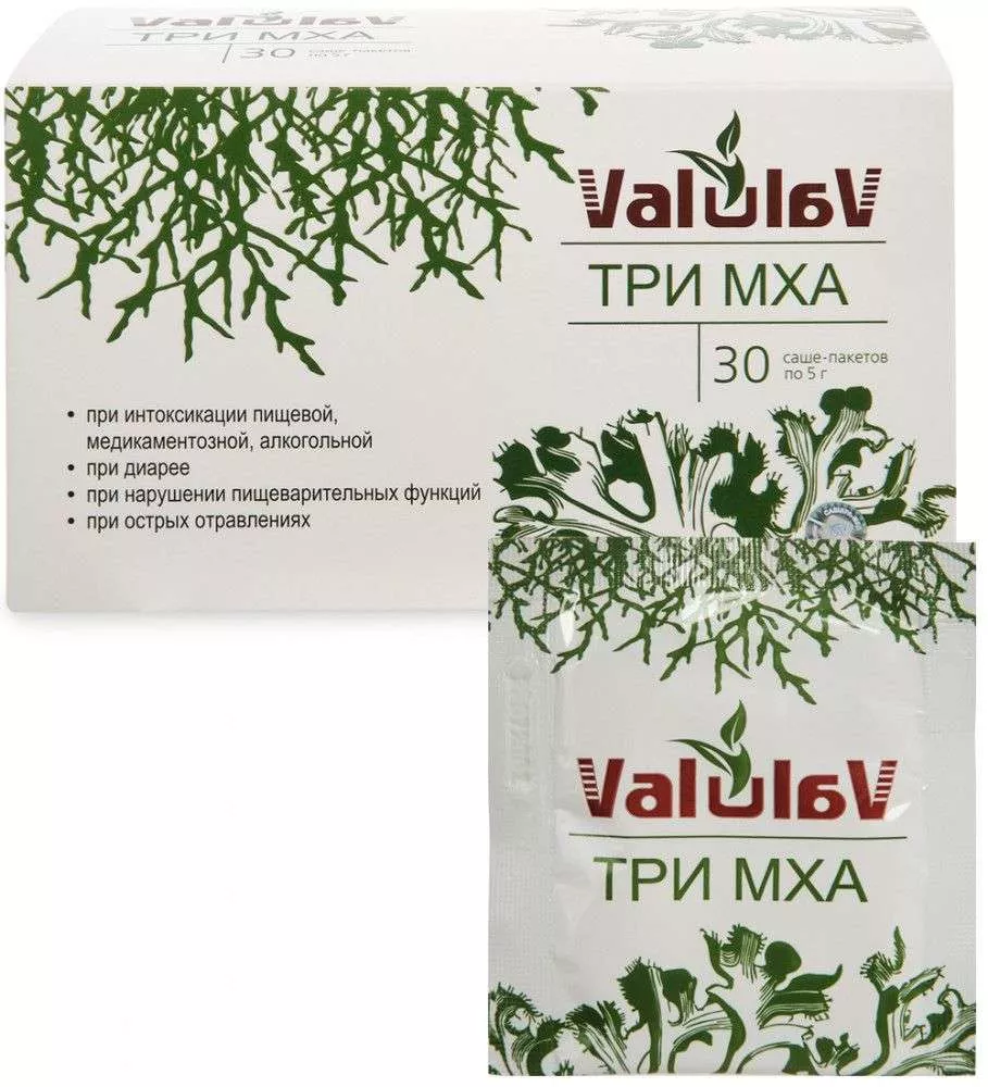 ValulaV Три мха концентрат пищевой, 30 саше-пакетов по 5 г