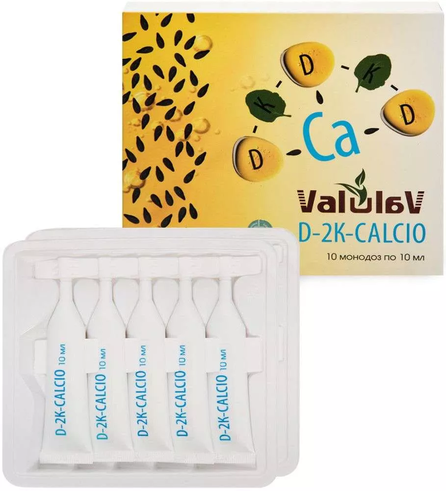 ValulaV D-2K-CALCIO концентрат пищ., комплекс витаминов и кальция, 10*10 мл