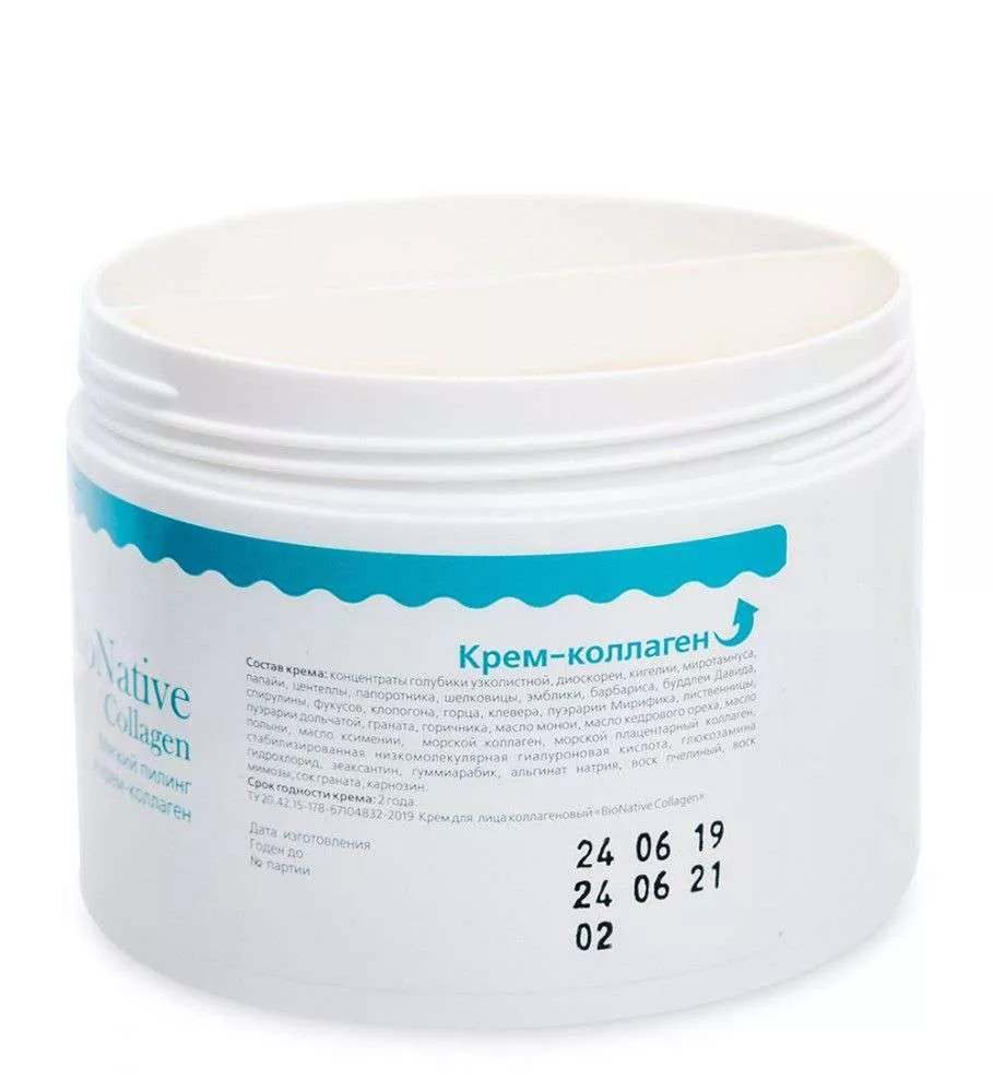 BioNative Collagen мягкий пилинг и крем-коллаген