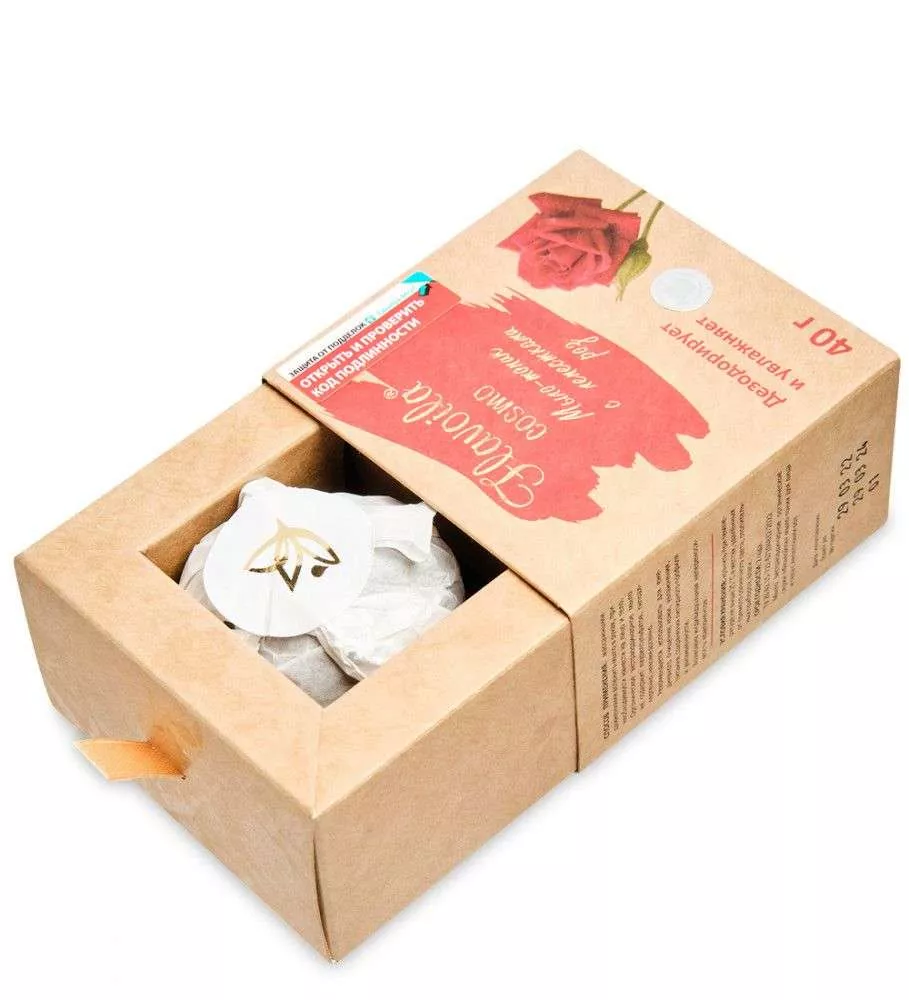 Флавойла Мыло cosmo с лепестками роз, 40 г