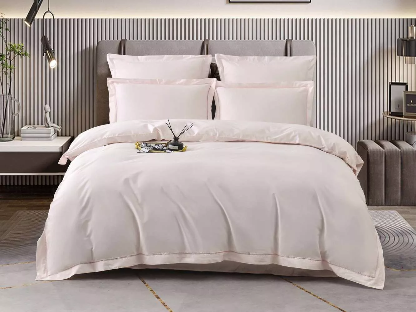 Постельное белье Изольда (кремовая роза) Евро 4н