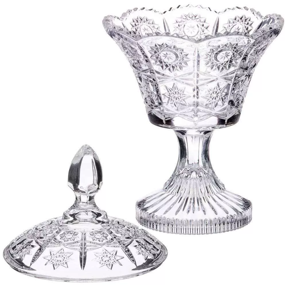 Конфетница на ножке Muza crystal