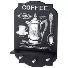 Вешалка для кухни с крючками Coffee