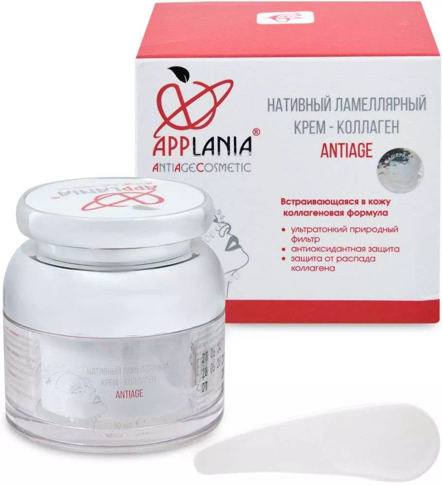 APPLANIA Antiage нативный ламеллярный крем-коллаген 30 мл