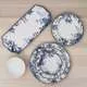 Тарелка суповая фарфоровая Синий сад