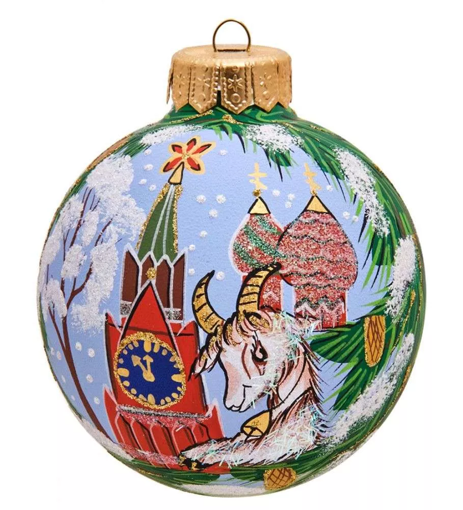 Ёлочное украшение Шар Козочка