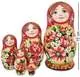 Матрешка Мария с цветами
