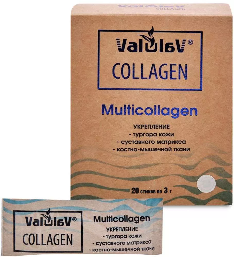 ValulaV Collagen Мультиколлаген 20 стиков по 3 г