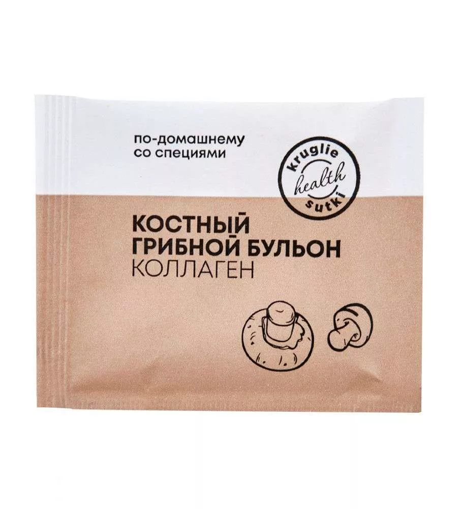 Костный бульон грибной 15 шт по 5 гр (саше)