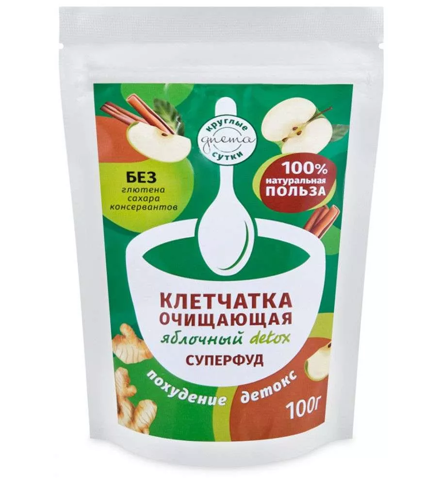 Очищающая клетчатка Яблочный detox 100 гр.