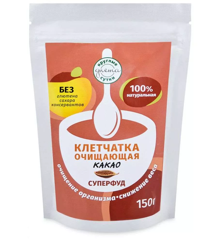Очищающая клетчатка с какао 150 гр.