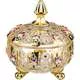Конфетница с крышкой Lefard Gold Glass