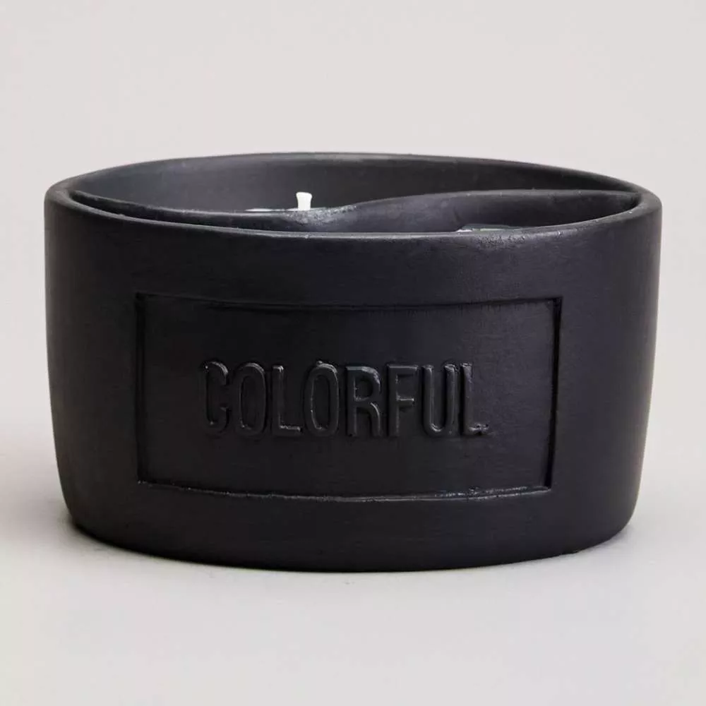 Свеча в стакане Yin yang dark amber