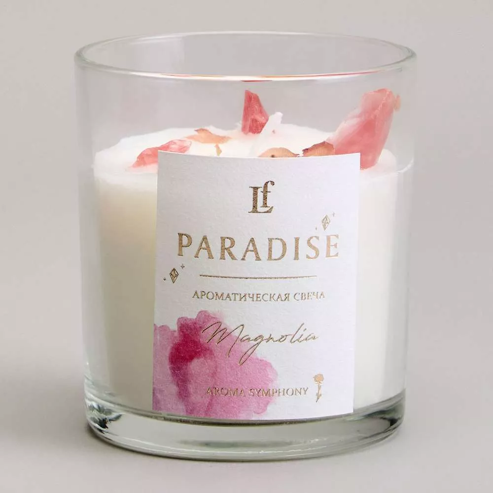 Свеча ароматизированная в стакан Paradise magnolia 