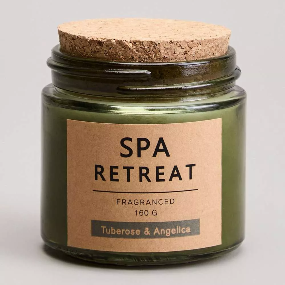 Свеча ароматизированная в стакане Spa retreat tuberose&angelica 