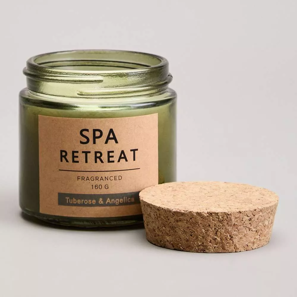 Свеча ароматизированная в стакане Spa retreat tuberose&angelica 