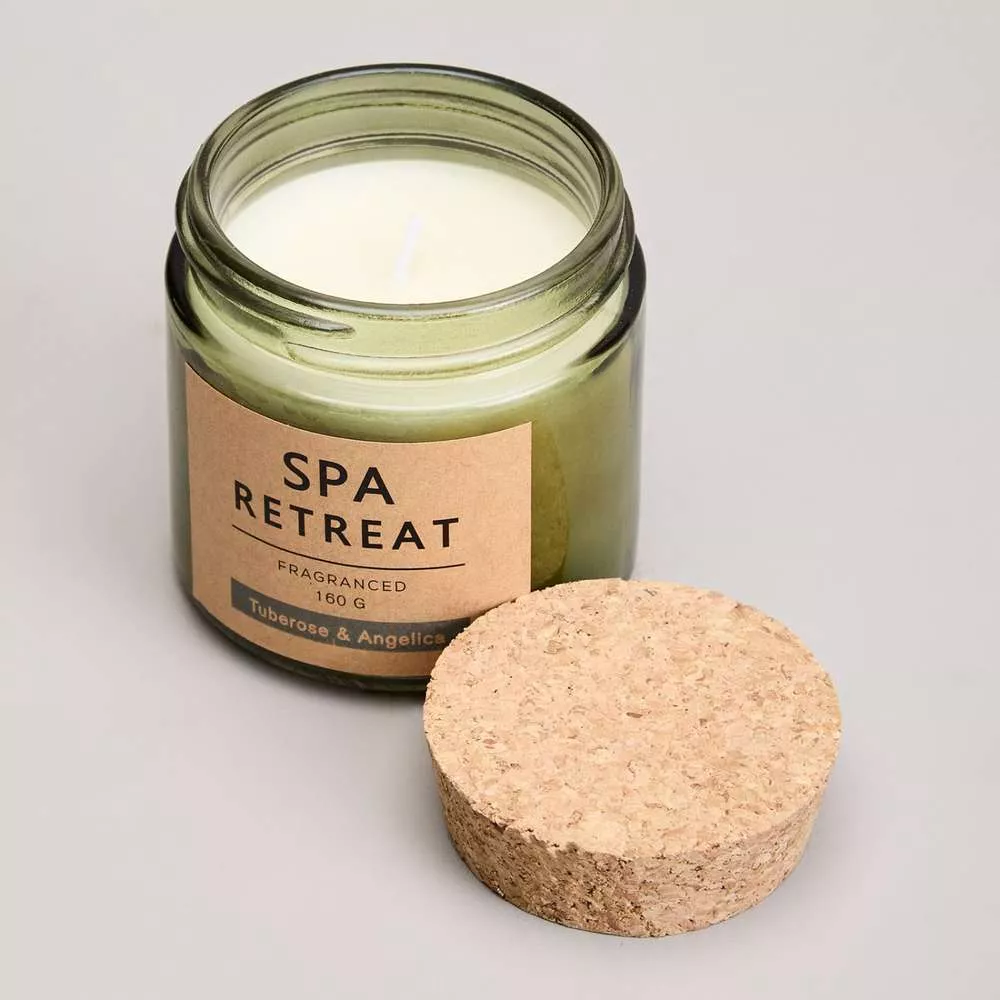 Свеча ароматизированная в стакане Spa retreat tuberose&angelica 