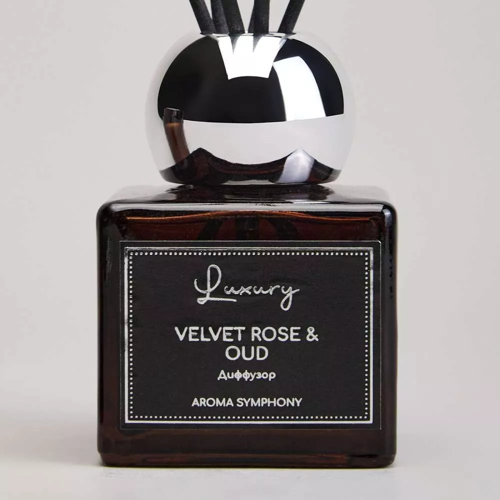 Набор ароматический Luxury свеча в стакане и диффузор velvet rose&oud