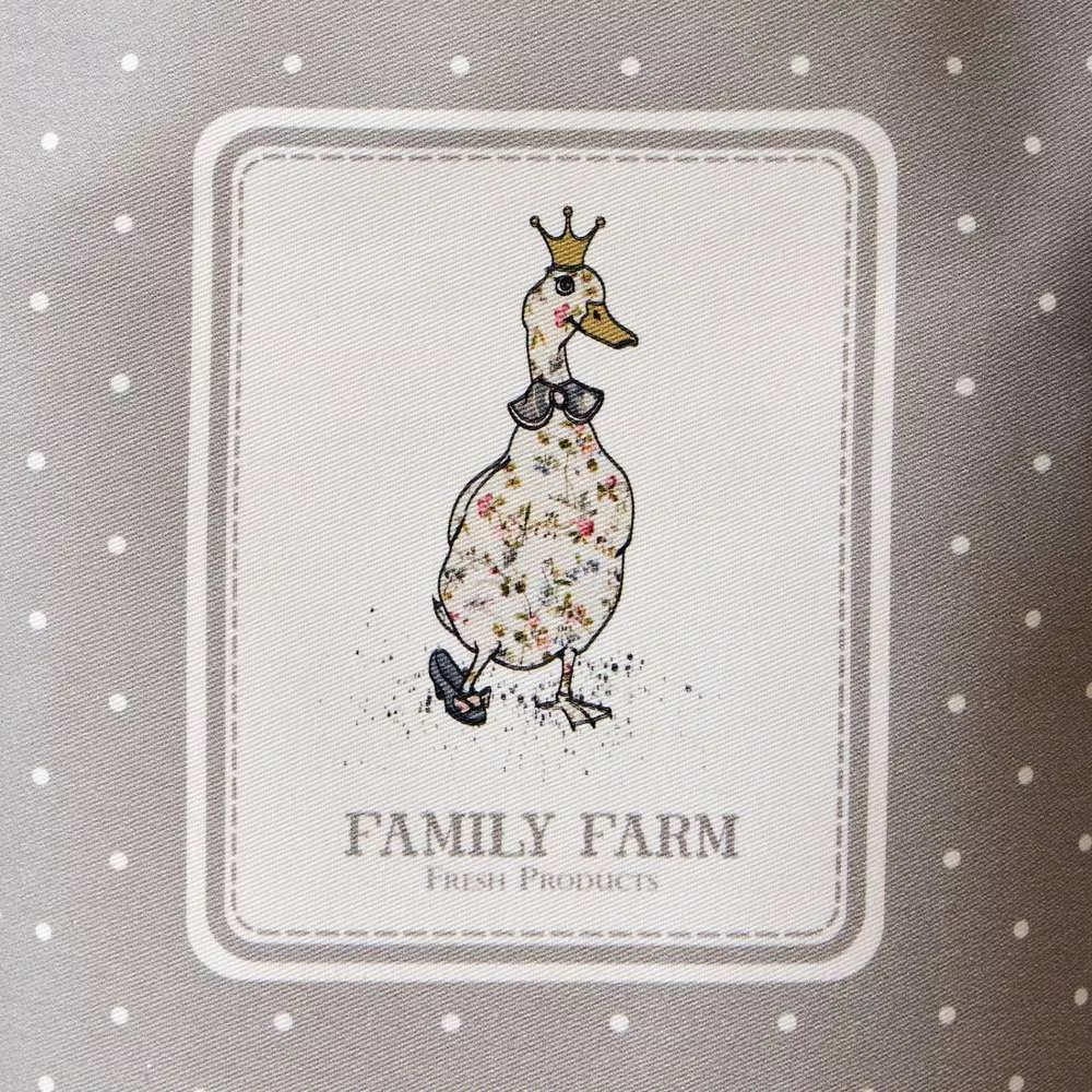 Фартук Family farm (серый)