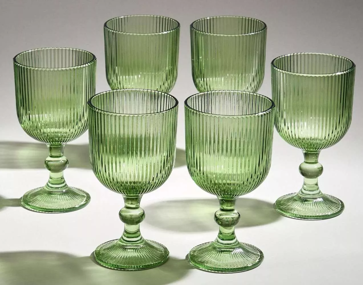Набор из 6-ти бокалов Simplicity green