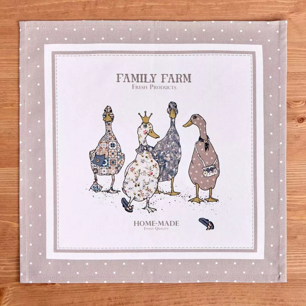 Набор из 2-х салфеток Family farm (капучино)
