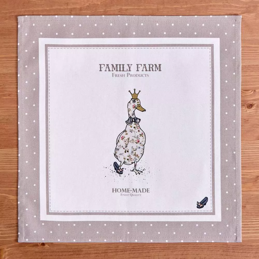 Набор из 2-х салфеток Family farm (капучино)