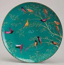Тарелка закусочная Golden Birds бирюза