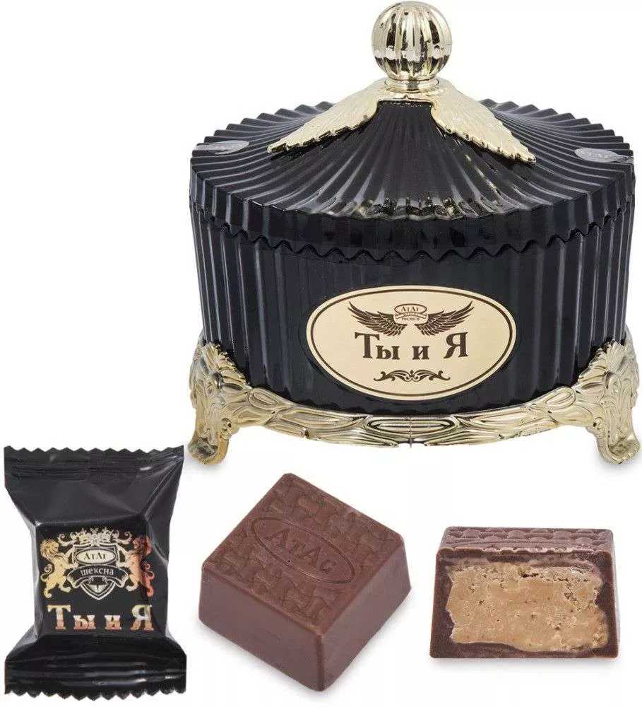 Конфеты Ты и Я в вазе, 250 г