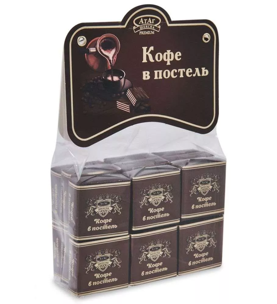 Вафли глазированные Кофе в постель с ароматом кофе 210 гр