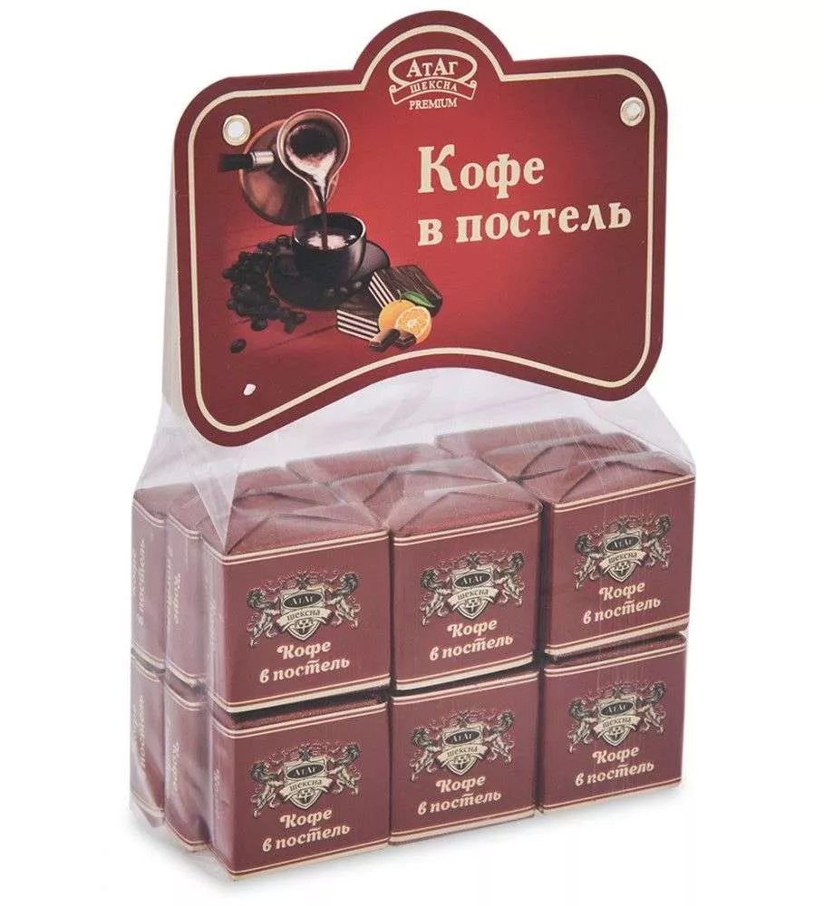 Вафли глазированные Кофе в постель с ароматом апельсина 210 гр