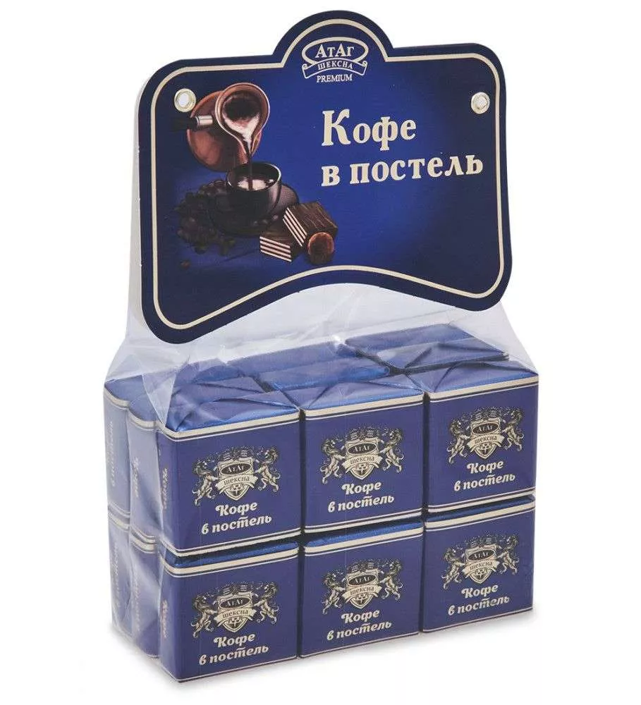 Вафли глазированные Кофе в постель с ароматом трюфеля 210 гр