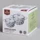 Набор из 2-х кастрюль эмалированных Дворцовый парк со стеклянными крышками