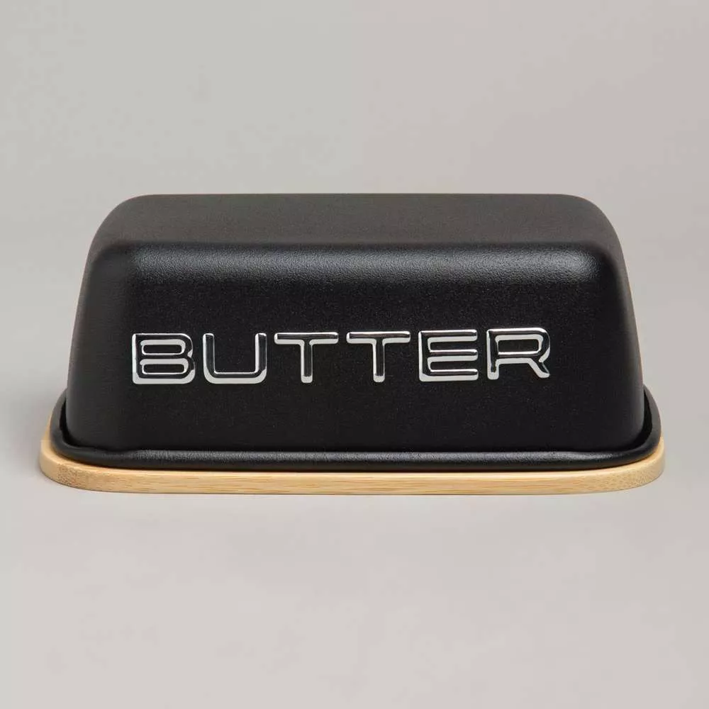 Масленка BUTTER черная