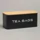 Банка для чайных пакетиков TEA BAGS черная