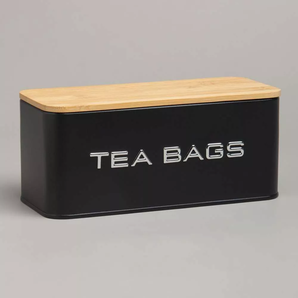 Банка для чайных пакетиков TEA BAGS черная