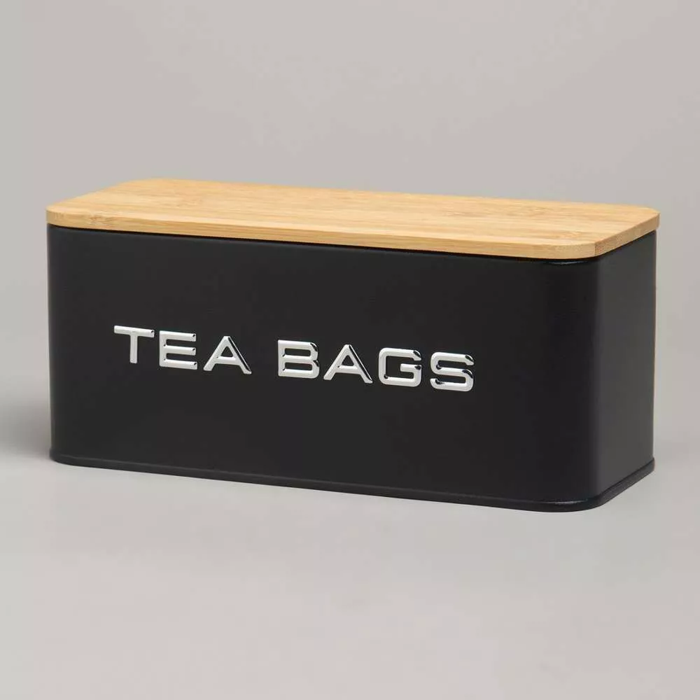 Банка для чайных пакетиков TEA BAGS черная