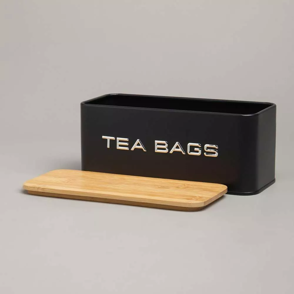 Банка для чайных пакетиков TEA BAGS черная
