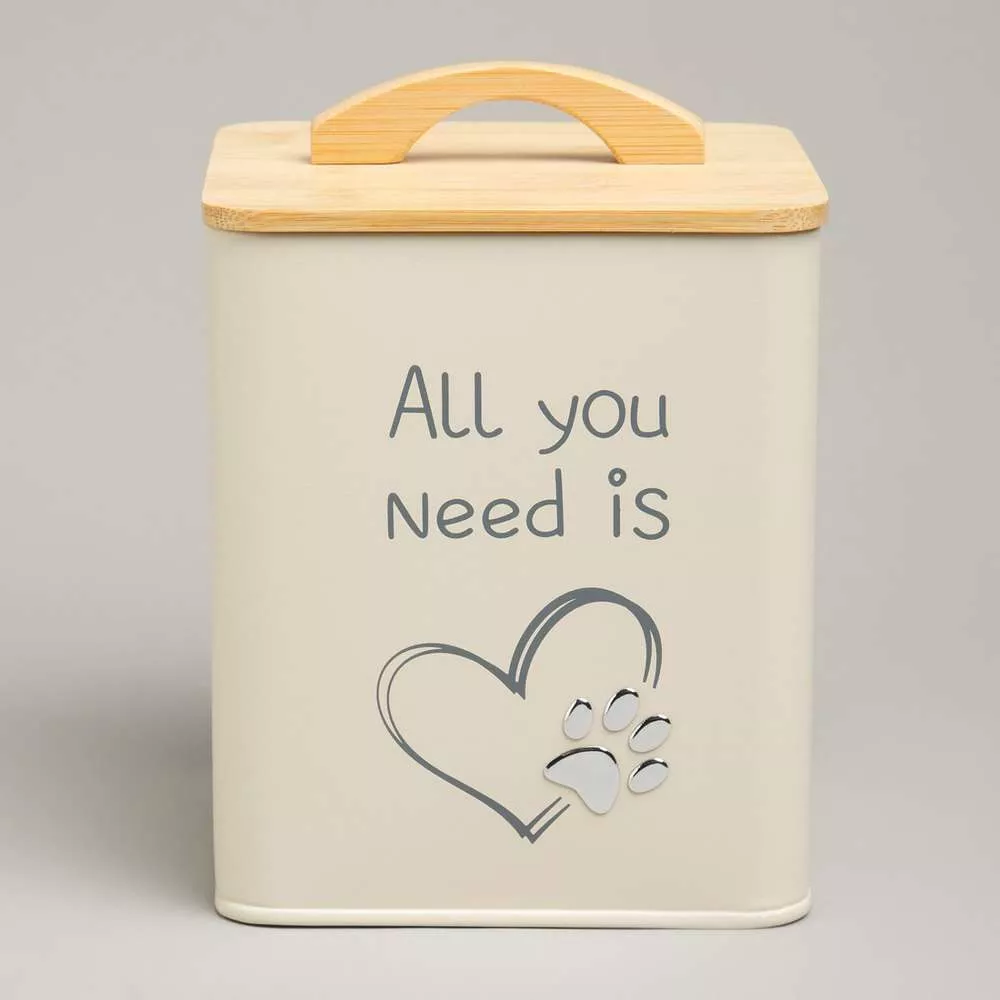 Банка для хранения корма All you need is Love