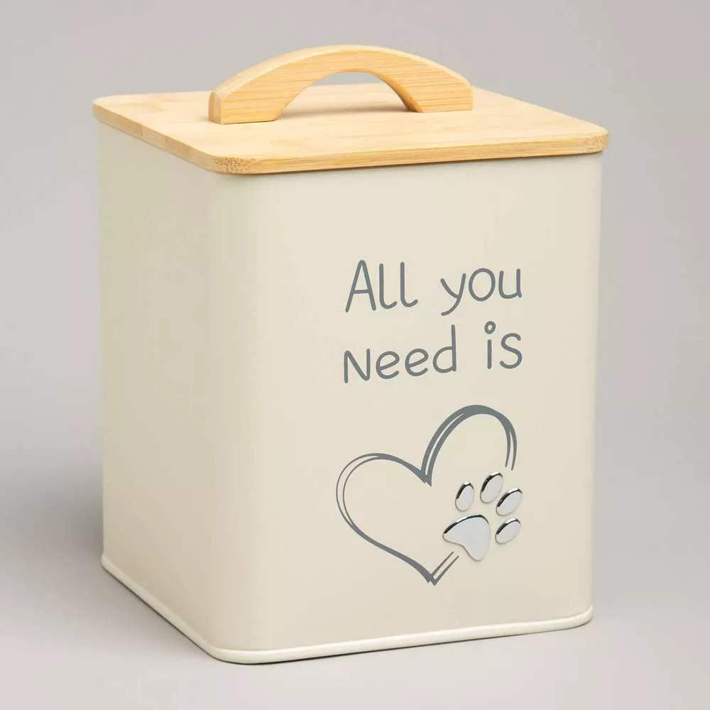 Банка для хранения корма All you need is Love