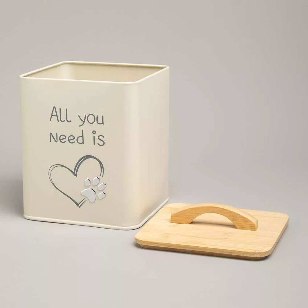 Банка для хранения корма All you need is Love