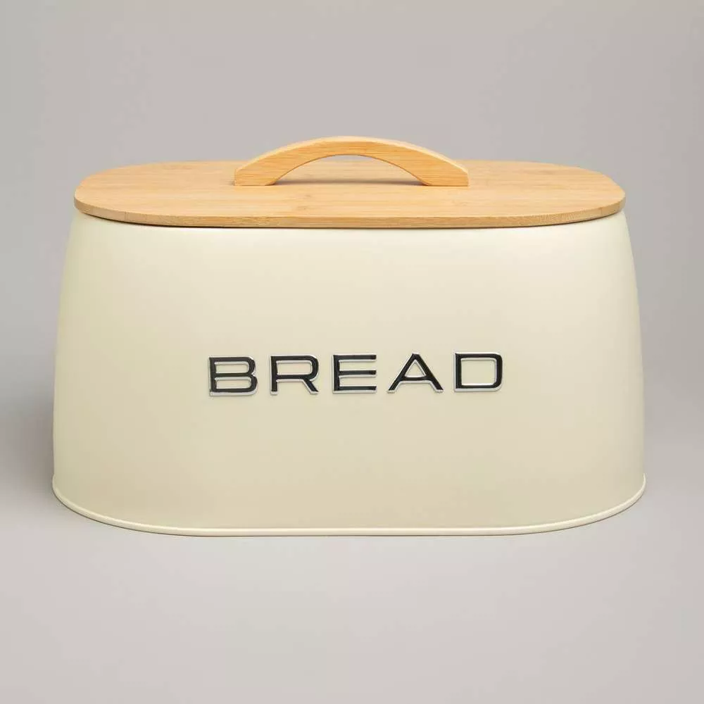 Хлебница Bread овальная кремовая