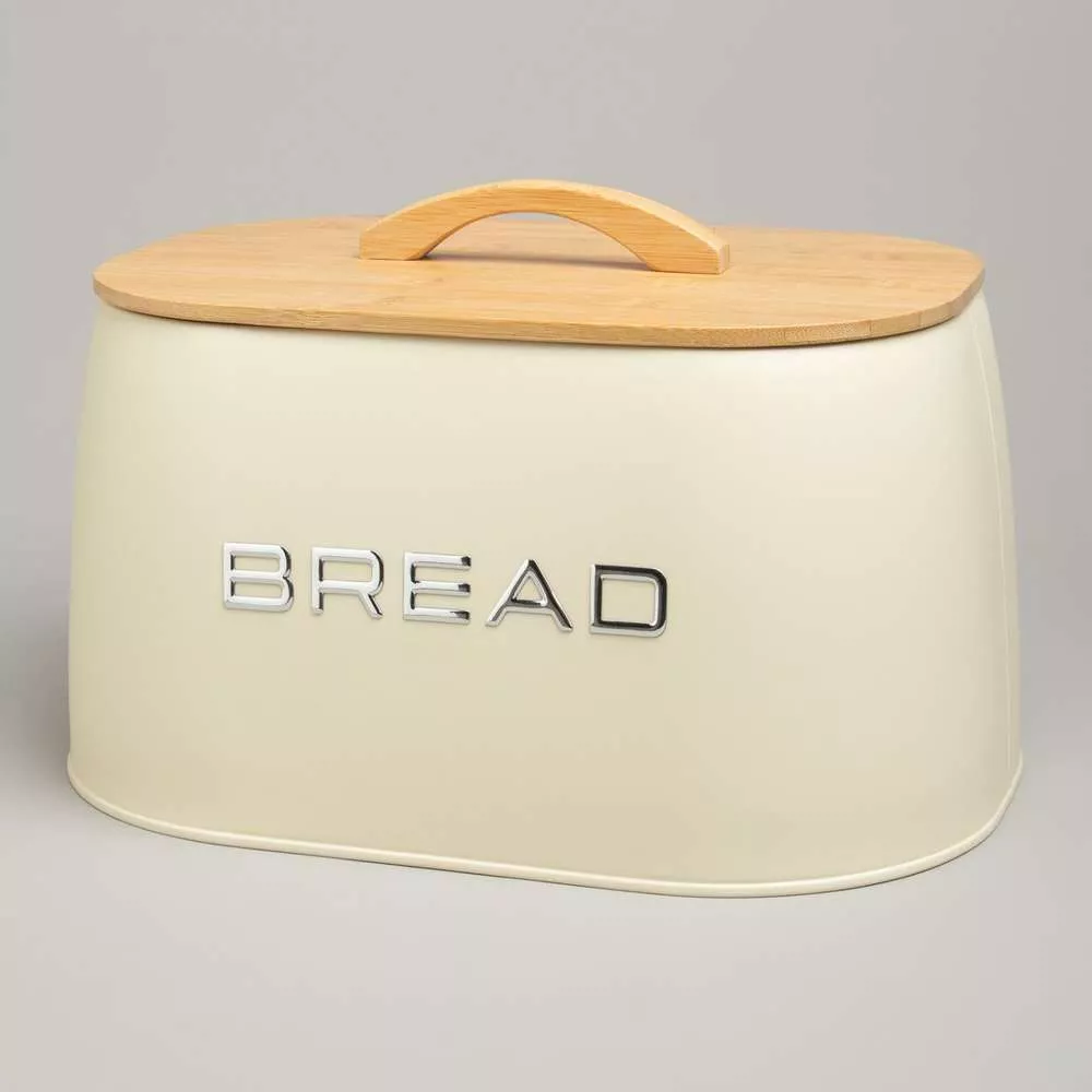 Хлебница Bread овальная кремовая