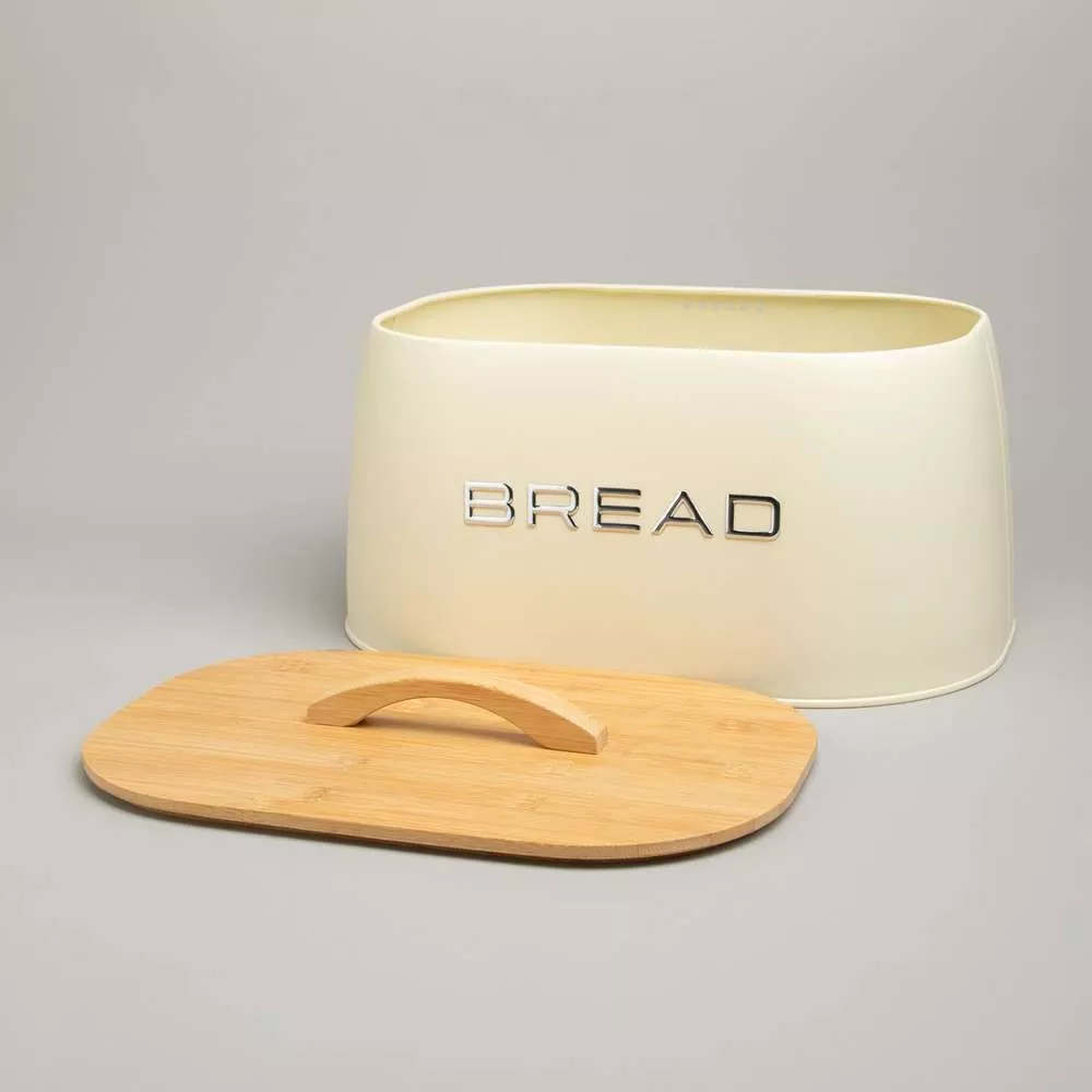 Хлебница Bread овальная кремовая