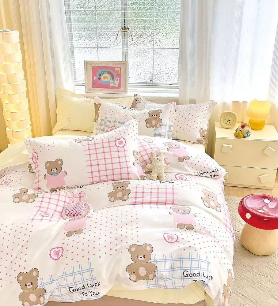 Комплект постельного белья Мишки Twill 1,5 спальный наволочки 50x70