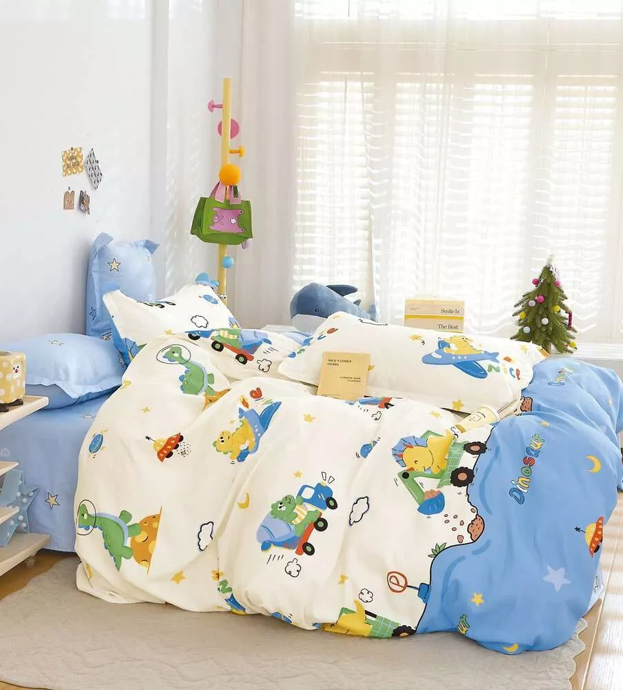 Комплект постельного белья Динозавры Twill 1,5 спальный наволочки 50x70