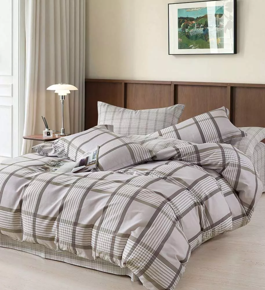 Комплект постельного белья Браун Twill 1,5 спальный наволочки 70x70