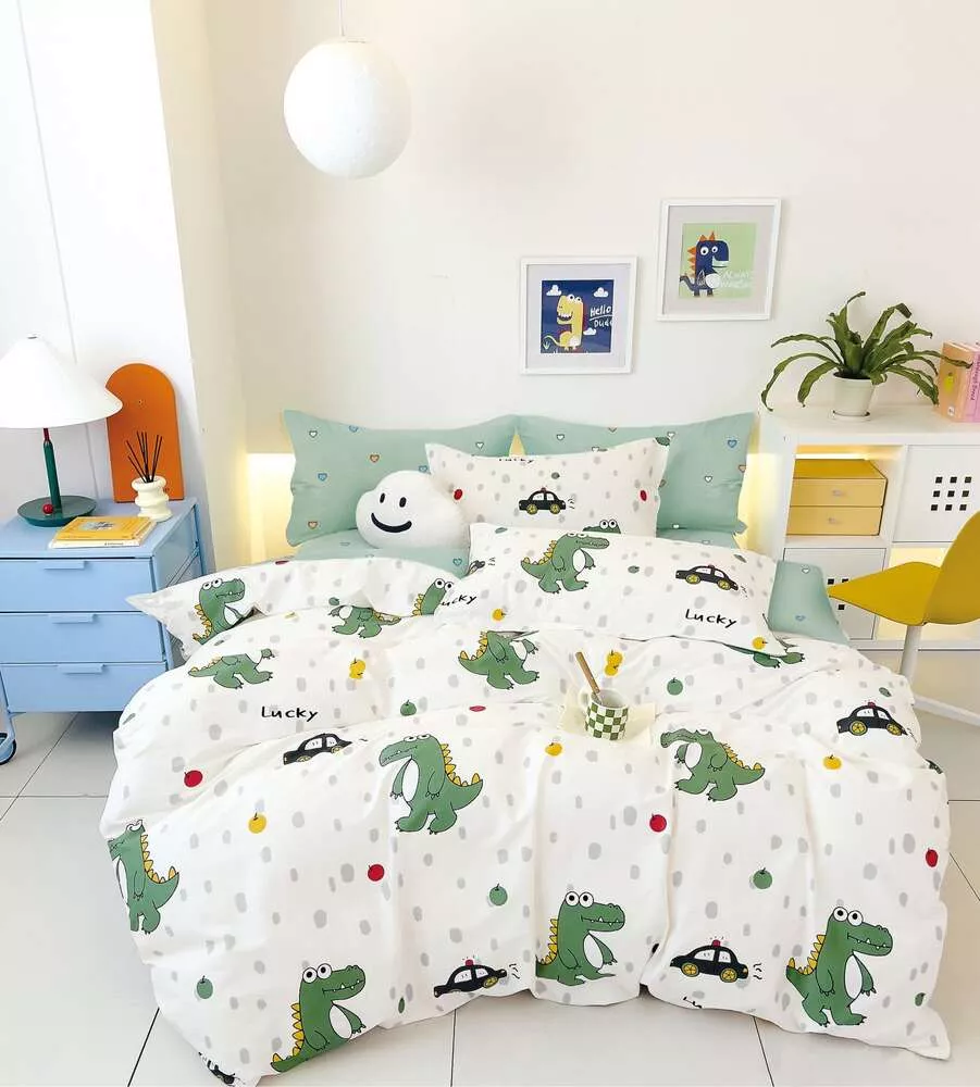 Комплект постельного белья Дино Twill 1,5 спальный наволочки 70x70